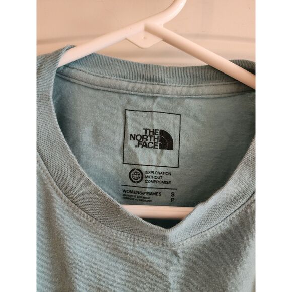 2 North Face Half Dome Tees T-Shirt bundle Blue Green Cotton Small - Picture 9 of 11